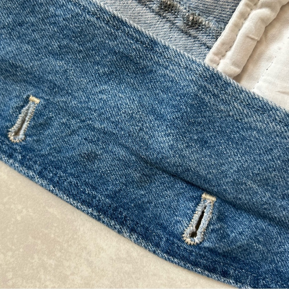 Madewell Women's Denim Scoop Neck Vest in Edmonson Wash 2 / S - Picture 12 of 12